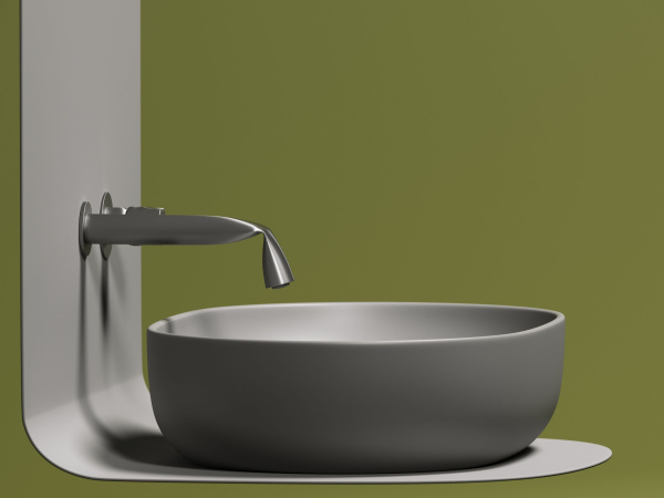 Умывальник чаша накладная овальная Ceramicanova Element 600*415*135мм, Антрацит матовый, CN6047MH