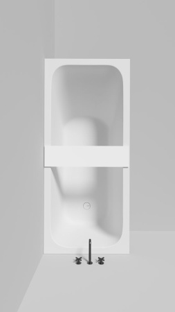 Полка для встраиваемой ванны Salini GABBIANO IN 730, покраска по RAL Classic, 1906204MF