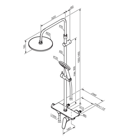 Душевая система AM.PM 977780000 Jupiter