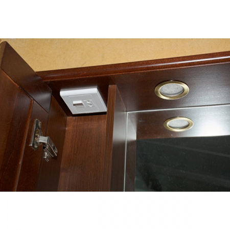 Зеркало-шкаф Misty Рим 60 L орех