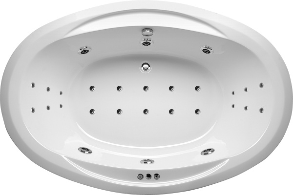 Ванна акриловая встраиваемая Vayer Opal Гл000006826, 180x120