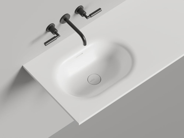 Раковина столешница Salini ONDA FLOW OVAL, белый, 1402204MN