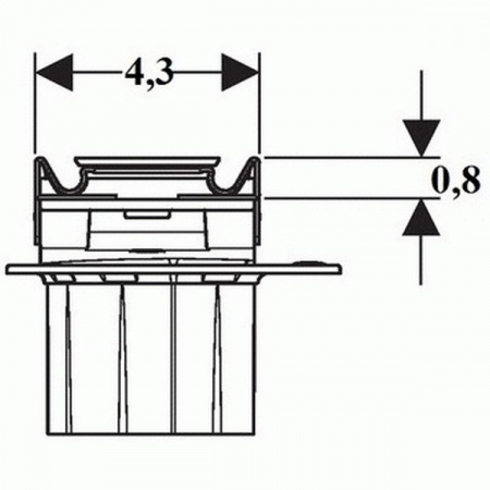 Накладная панель для лотка Geberit CleanLine 60 154.456.KS.1