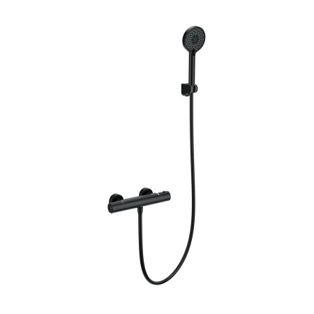 Смеситель для душа с термостатом WONZON & WOGHAND, Черный матовый (WW-B2029-A-MB)