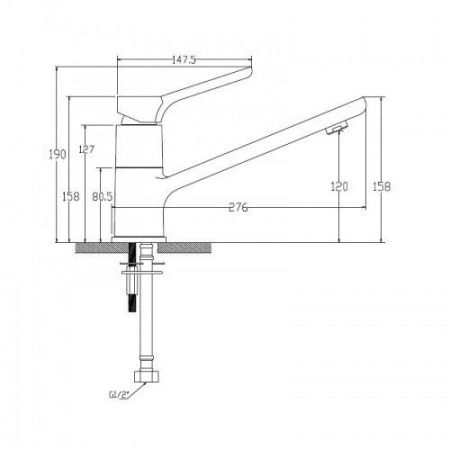 Cмеситель для мойки Kaiser Sona 75033