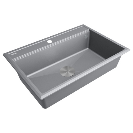 Мойка Paulmark STEPIA 80 PM117551-GRM 510х750х190 мм, IT-GRANIT, серый металлик