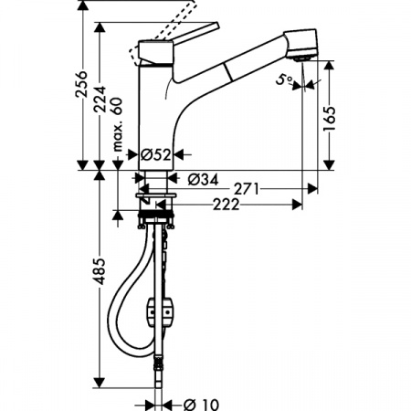 Смеситель для мойки Hansgrohe Talis S 32841000