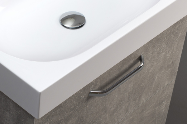 Тумба под умывальник Belux Стокгольм НП 80-02 Бетон Чикаго светло-серый