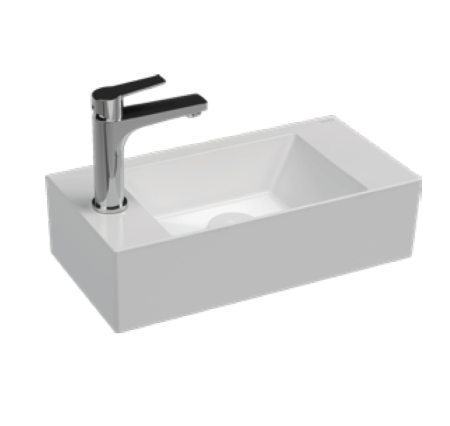 Раковина подвесная ISVEA Sistema Z 50 прямоугольная 50см слева цвет белый 10SF50050SV