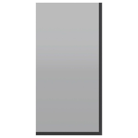 Стеклянная перегородка, шторка на борт ванны Reflexion RX14070TBL-06 140х70см фиксированная, тонированное закаленное стекло 8мм, черный профиль