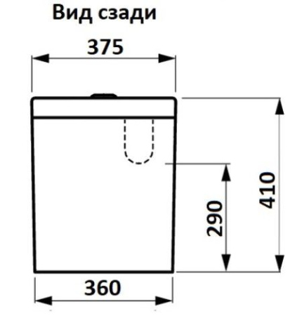 Унитаз напольный Ceramalux 2170-18