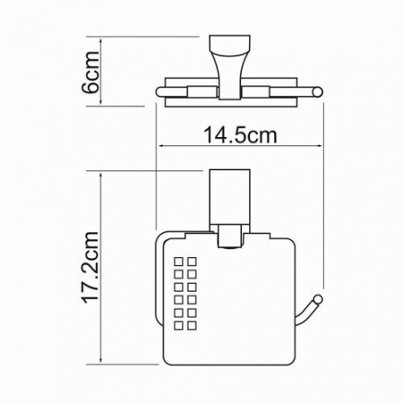 Держатель туалетной бумаги WasserKRAFT Leine K-5025