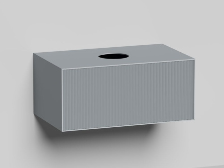 Подвесной модуль Salini Armonia 900x400 с вырезом под сифон, сталь, 27A.1.900.400.01.1