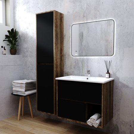 Тумба VIANT "Люксембург" Элина 60 2 ящика подвесная черный 446х556х560 (VLUX60ELCH-T2YP)