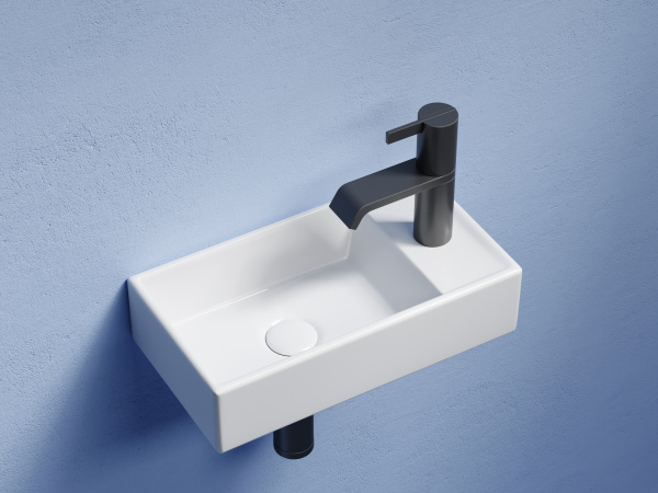 Умывальник подвесной прямоугольный Ceramicanova Element 407*217*100, Белый, CN6051L