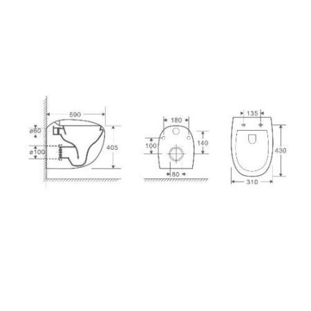 Унитаз с инсталляцией WeltWasser AMBERG 497 ST + JECKENBACH 004 GL-WT + AMBERG RD-BL