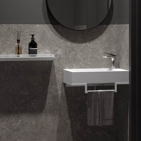 Набор для туалетной комнаты Belux Темпо-3 Белый [HR1240], левый