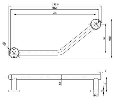 Поручень Villeroy&Boch Elements TVA15102000061