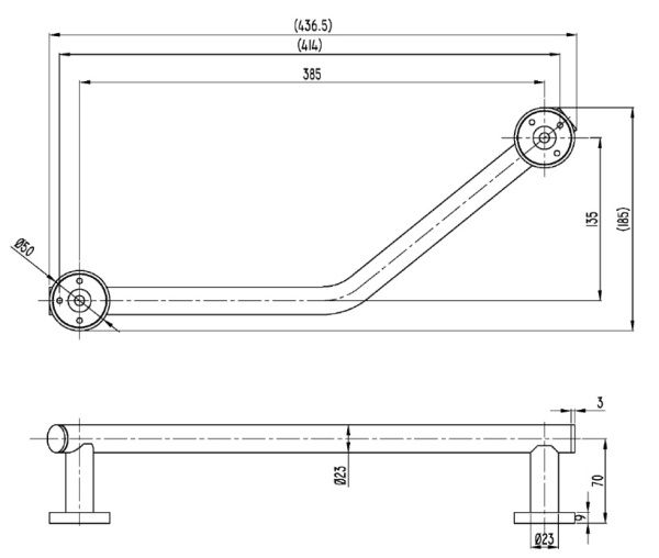 Поручень Villeroy&Boch Elements TVA15102000061