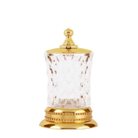 Стакан для ватных дисков Boheme Imperiale 10415 Золото