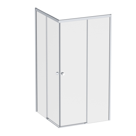 W94G-403-100100-MT1K X-joy Душевое ограждение AM.PM квадратное,раздвиж.двери 100x100 хром мат.