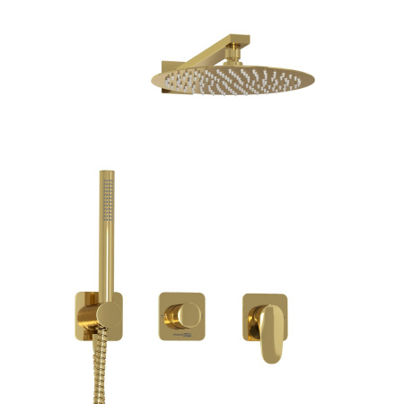 A2151.277.183.208.280.197.281  Встраиваемый комплект для душа WasserKRAFT с верхней душевой насадкой и лейкой