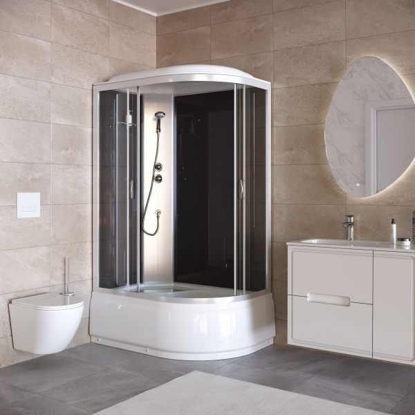 Душевая кабина Taliente TA-12080G(L) 120х80 асимметричная