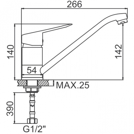 Смеситель для мойки Ledeme H07 L4907