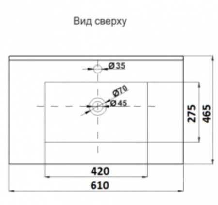 Раковина врезная CeramaLux 9060E