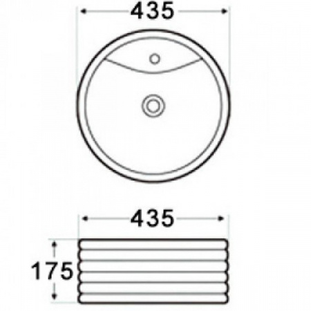 Раковина MELANA MLN-7197