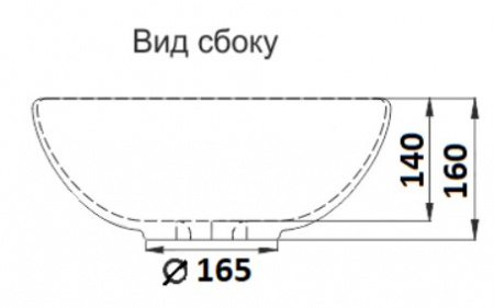 Раковина накладная CeramaLux 7226SS