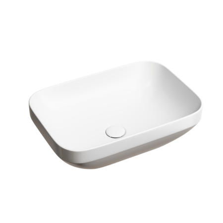 Умывальник чаша накладная прямоугольная Ceramicanova Element 500*359*145мм, белый матовый, CN6055MW