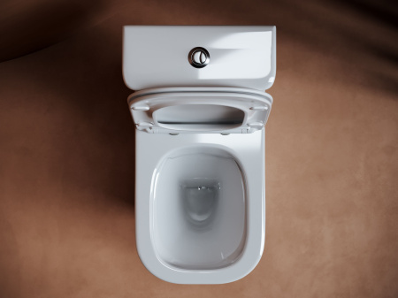 Напольный унитаз с бачком Ceramicanova Alfa Rimless, Белый, CN9002