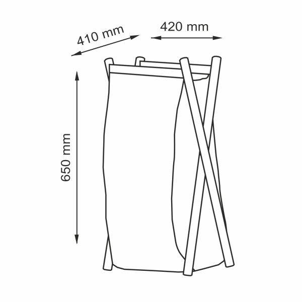 Корзина для белья Wasserkraft Nau WB-773-L