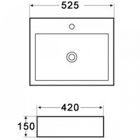 Раковина MELANA MLN-7033