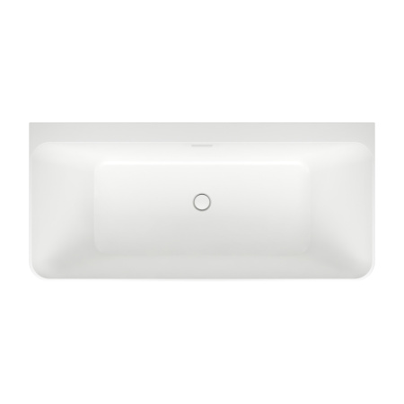 Акриловая ванна в наборе 4 в 1: пристенная ванна, ножки, экран, слив-перелив Wellsee Bromance 231602002