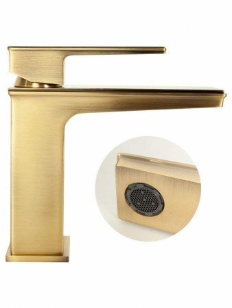 Cмеситель для раковины Hansberge H1070 Бронза