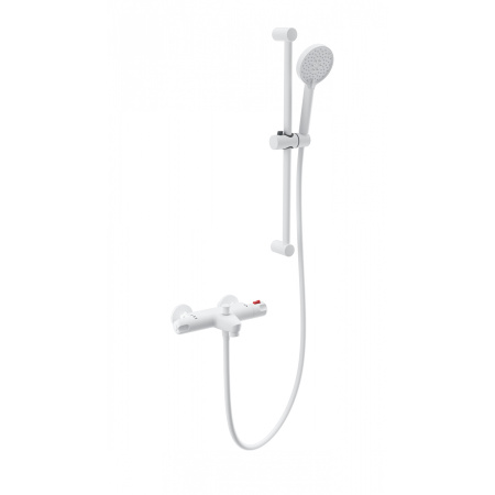 Смеситель для ванны с душем и термостатом WONZON & WOGHAND, Белый матовый (WW-C2001-A-MW)