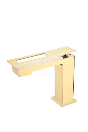 Смеситель для умывальника Boheme Q  141-GG Gold