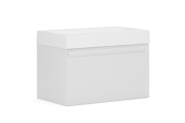 Тумба под умывальник Belux Базель подвесная 80-01, Белый матовый