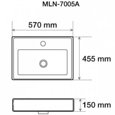 Раковина MELANA MLN-7005A