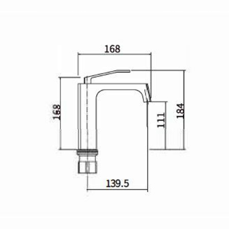 Смеситель для раковины FASHUN A1058, хром