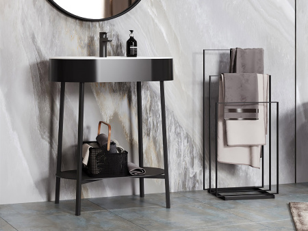 Умывальник Belux Эвора 750, черный матовый