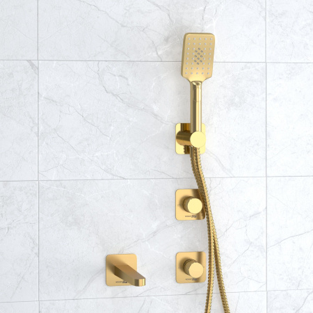 Встраиваемый комплект для ванны WasserKRAFT с лейкой и изливом A8251.306.308.285.194.201