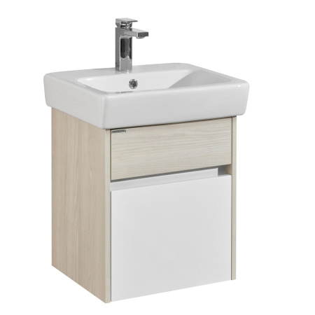Тумба под раковину AQUATON Верди PRO 50 белый, ясень фабрик 1A195901VDAV0