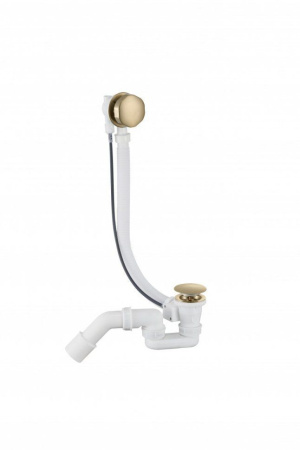 Полуавтоматический сливы-перелив для ванны Grocenberg GB240 Золото матовый