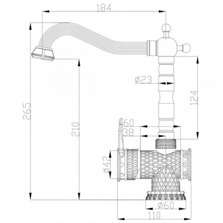 Смеситель для мойки ZorG A 408 K BR