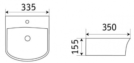 Раковина подвесная CeramaLux 78369