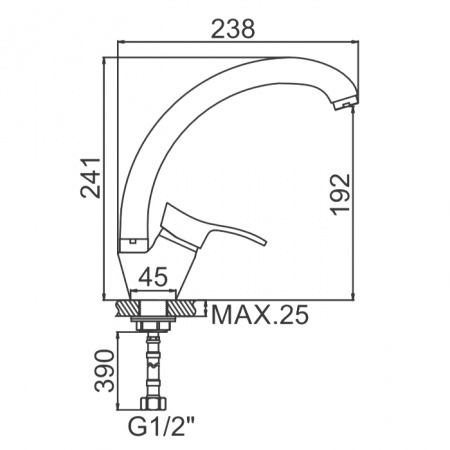 Смеситель для мойки Ledeme H14 L5914