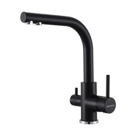 Смеситель для кухни Paulmark ESSEN Es213011-401TB, антрацит полностью